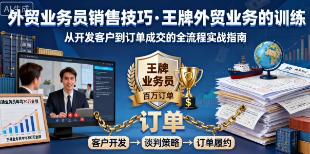 外贸业务员销售技巧,王牌外贸业务的训练-来福网创