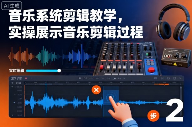 音乐系统剪辑教学,实操展示音乐剪辑过程-来福网创