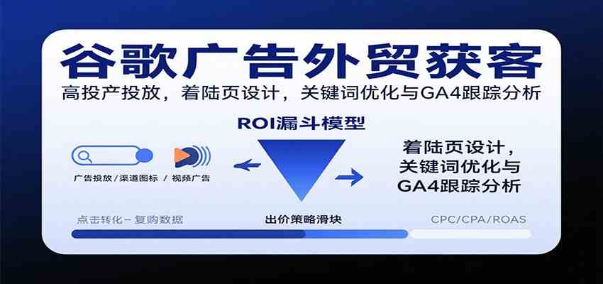 谷歌广告外贸获客,高投产投放,着陆页设计,关键词优化与GA4跟踪分析-来福网创