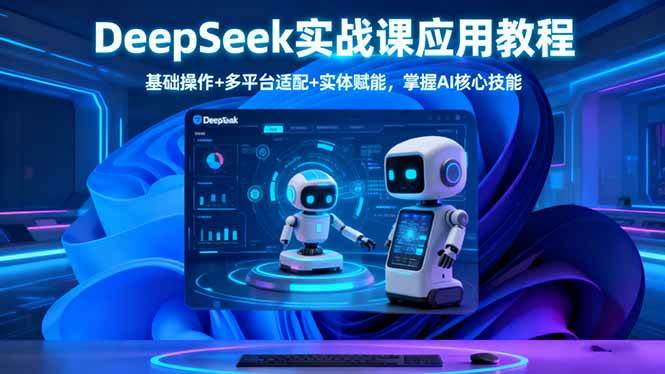 (16391期)DeepSeek实战课应用教程、基础操作+多平台适配+实体赋能,掌握AI核心技能-来福网创