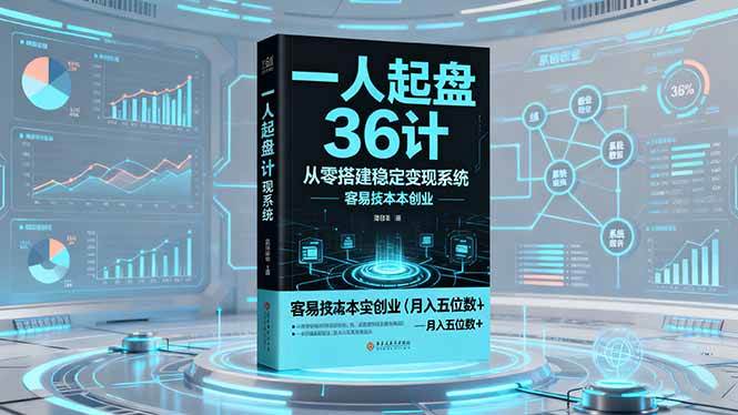 (16408期)一人起盘36计:从零搭建稳定变现系统,实现低成本创业,月入五位数+-来福网创