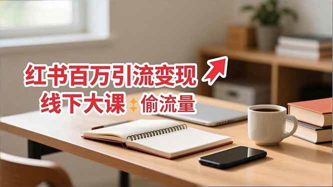 (16661期)小红书百万引流变现-11月线下大课:分享从0到百万引流路径,手把手教偷流量、拿结果-来福网创