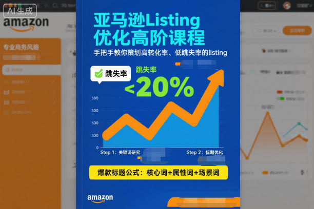 亚马逊Listing优化高阶课程,手把手教你策划高转化率、低跳失率的listing-来福网创