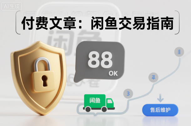 付费文章:闲鱼交易指南,怎么才能降低被坑被马扁的概率-来福网创