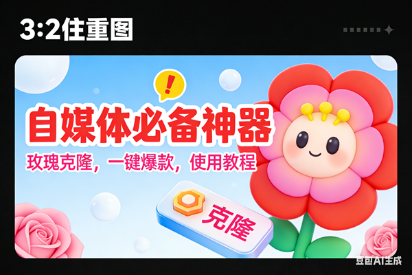 (16929期)玫瑰克隆神器,ai鲁大魔,自媒体必备的软件,一键爆款工具,详细教程-来福网创