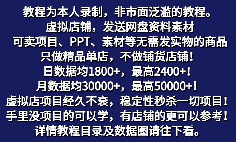 图片[2]-拼多多虚拟电商训练营月入40000+你也行，暴利稳定长久，副业首选-来福网创