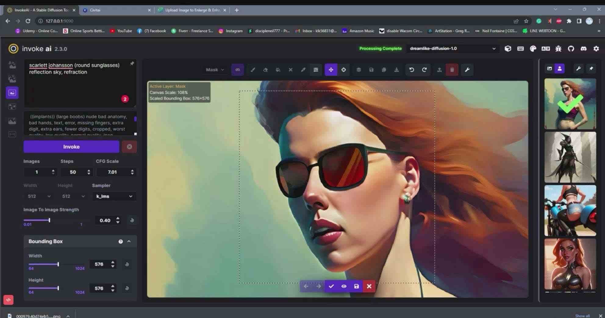 图片[2]-（9760期）Invoke AI 绘画教程-零基础创作可以销售的完美插图-49节-中英字幕-来福网创
