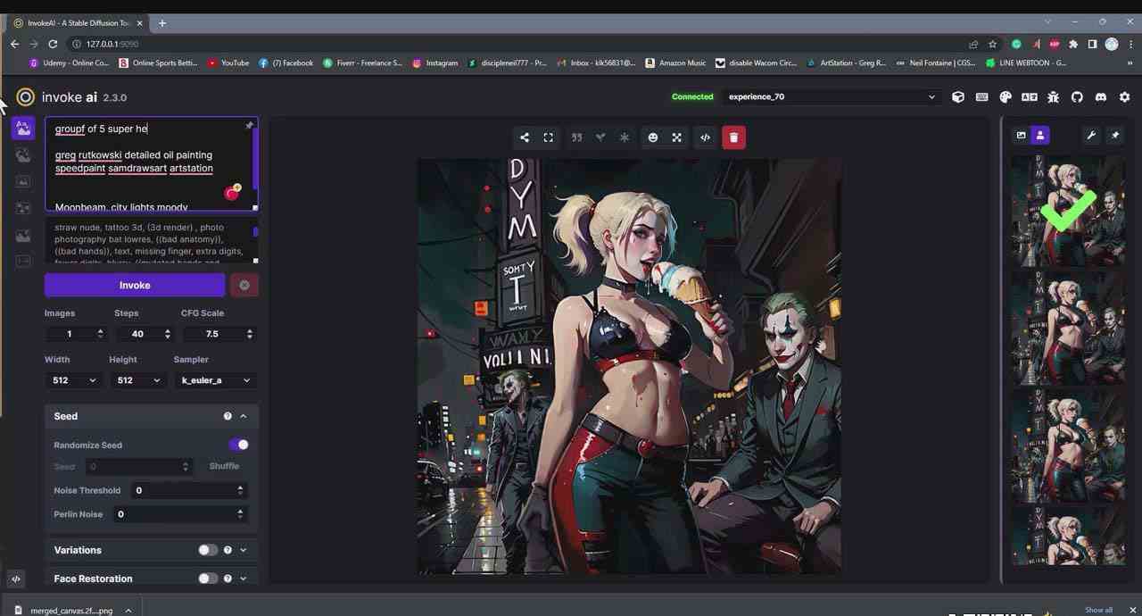 图片[5]-（9760期）Invoke AI 绘画教程-零基础创作可以销售的完美插图-49节-中英字幕-来福网创