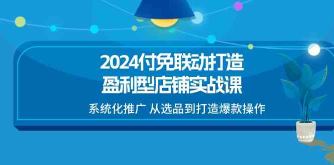 2024付免联动打造盈利型店铺实战课，系统化推广 从选品到打造爆款操作-来福网创