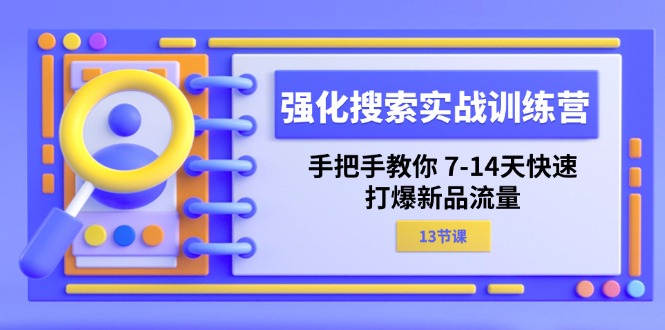 （11557期）强化 搜索实战训练营，手把手教你 7-14天快速-打爆新品流量（13节课）-来福网创