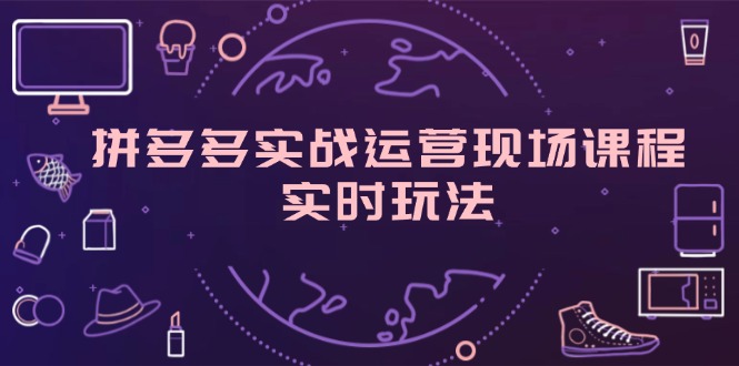（11759期）拼多多实战运营现场课程，实时玩法，爆款打造，选品、规则解析-来福网创