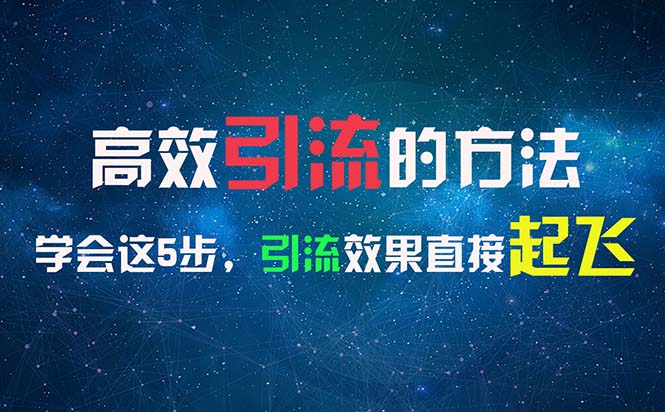 （11776期）高效引流的方法，可以帮助你日引300+创业粉，一年轻松收入30万，比打工强-来福网创