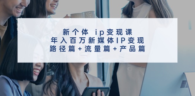（11971期）新个体 ip变现课，年入百万新媒体IP变现，路径篇+流量篇+产品篇-来福网创