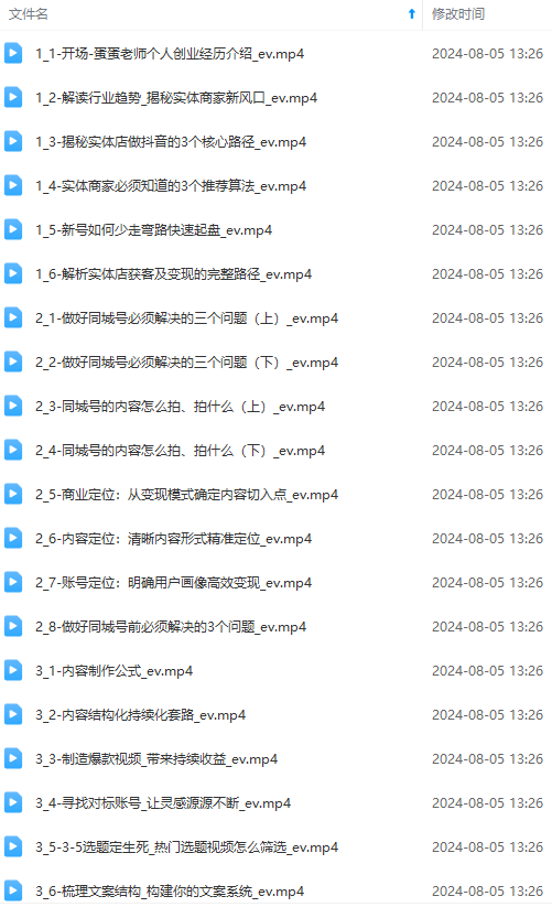 图片[2]-（11991期）实体店老板获客特训营：认知、定位、文案、矩阵、直播、AI等（72节）-来福网创