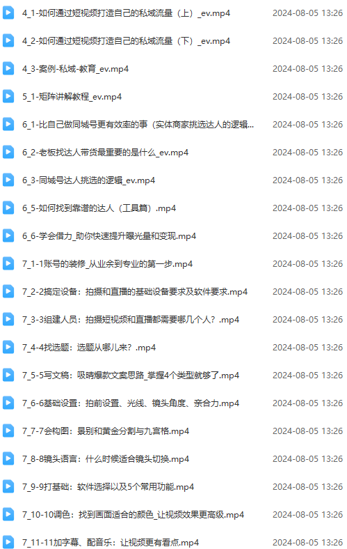 图片[3]-（11991期）实体店老板获客特训营：认知、定位、文案、矩阵、直播、AI等（72节）-来福网创