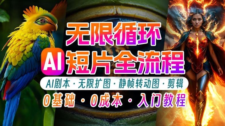 AI剪辑无限循环画面：新手轻松月入上万的秘技【揭秘】-来福网创
