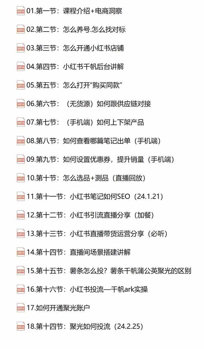 图片[2]-小红书快速赚钱电商特训营：用简单方式通过小红书快速变现！（55节）-来福网创