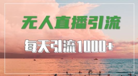 抖音快手视频号全平台通用，无人直播引流法，超暴力引流1000+高质量精准创业粉【揭秘】-来福网创
