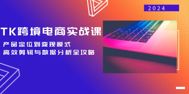 （12783期）TK跨境电商实战课：产品定位到变现模式，高效剪辑与数据分析全攻略-来福网创