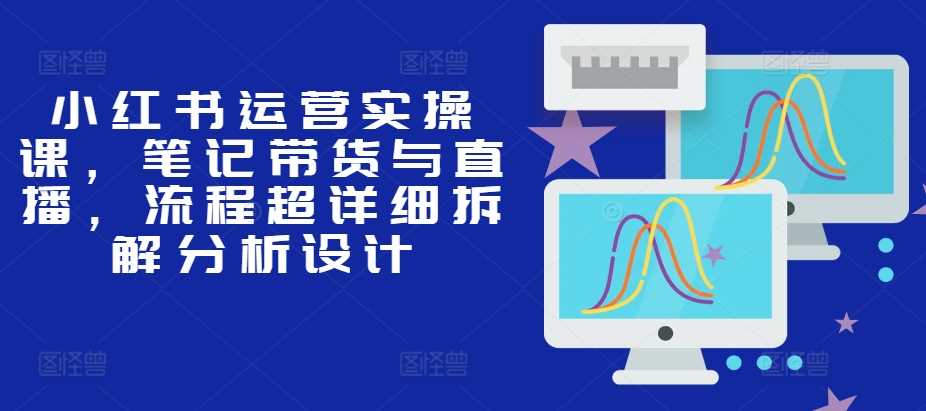 小红书运营实操课，笔记带货与直播，流程超详细拆解分析设计-来福网创