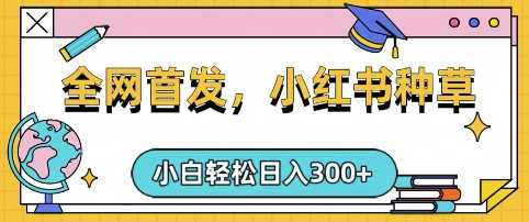 小红书种草，手机项目，日入3张，复制黏贴即可，可矩阵操作，动手不动脑【揭秘】-来福网创