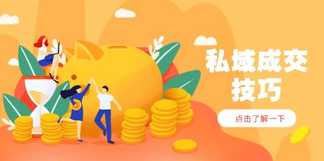 （14566期）私域成交技巧，帮你从入门到精通，破解四大痛点，快速变现，轻松收钱-来福网创