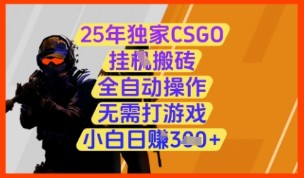 25年独家CSGO挂G搬砖，全自动操作，无需打游戏，小白日入3张+【揭秘】-来福网创