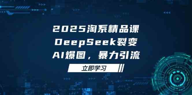 2025无界精品课，DeepSeek裂变，AI爆图，暴力引流助力淘系运营-来福网创