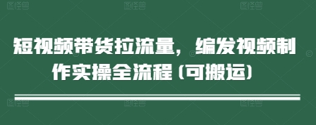 短视频带货拉流量，编发视频制作实操全流程(可搬运)-来福网创