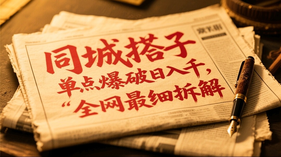 同城搭子群19.9单点爆破日入千，搭子组局月入万，全网最细拆解-来福网创