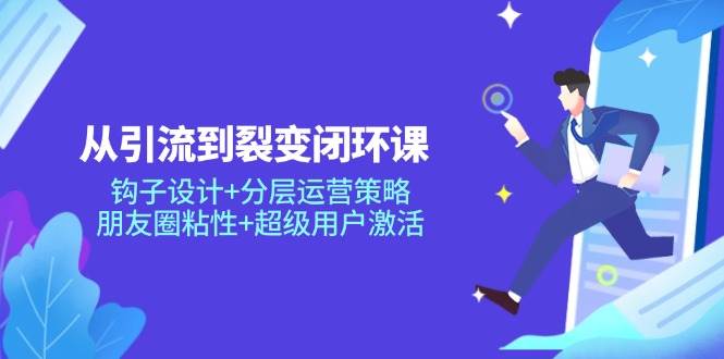 （14726期）从引流到裂变闭环课：钩子设计+分层运营策略，朋友圈粘性+超级用户激活-来福网创