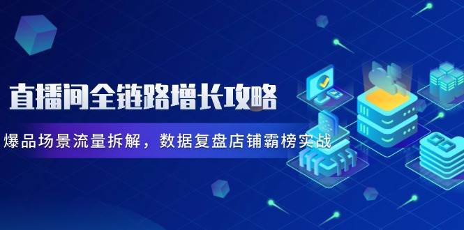 （14721期）直播间全链路增长攻略，爆品场景流量拆解，数据复盘店铺霸榜实战-来福网创