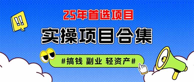 （14767期）2025实操项目合集 挂机类型 直播类型 轻资产创业类型 课程分享各项目介…-来福网创