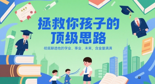 付费文章：拯救你孩子的顶级思路，彻底聊透他的学业、事业、未来，含金量满满-来福网创