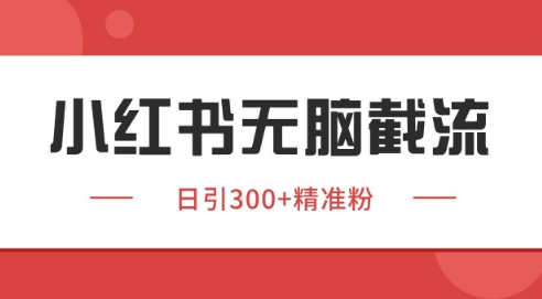 小红书截流同行客源，独家野路子获客玩法 日引200+暴力获客【揭秘】-来福网创