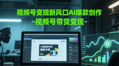视频号变现新风口AI爆款创作-视频号带货变现-来福网创