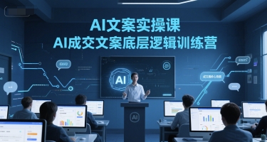 AI文案实操课，AI成交文案底层逻辑训练营-来福网创