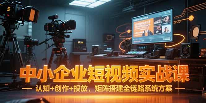 （15249期）中小企业短视频实战课，认知+创作+投放，矩阵搭建全链路系统方案-来福网创