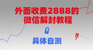 （15301期）外面收费2888的微信解封教程，具体自测-来福网创