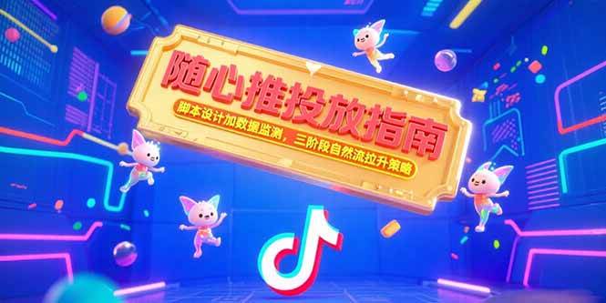 （15291期）随心推投放指南，脚本设计加数据监测，三阶段自然流拉升策略-来福网创
