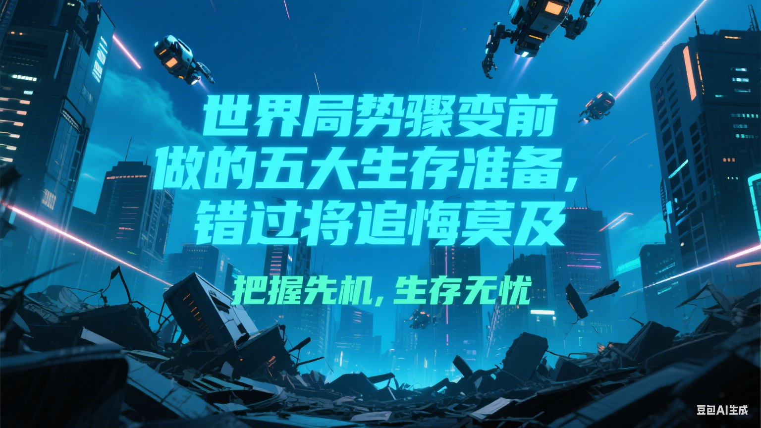 付费文章《世界局势骤变前必做的五大生存准备，错过将追悔莫及》-来福网创
