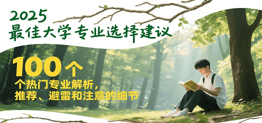 2025最佳大学专业选择建议，100个热门专业解析，推荐、避雷和注意的细节-来福网创
