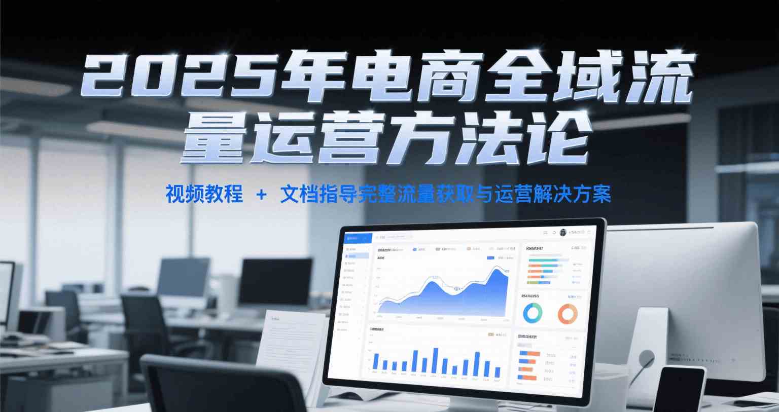 2025年电商全域流量运营方法论，视频教程+文档指导完整流量获取与运营解决方案-来福网创