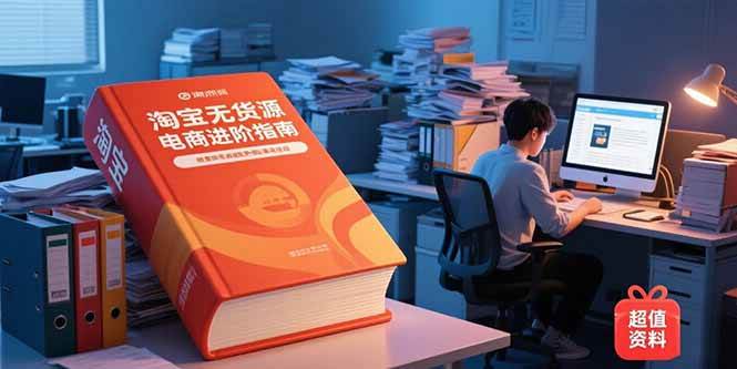 （15317期）淘宝无货源电商进阶指南，包含新人课、进阶课，配套资料，蓝海选品等-来福网创