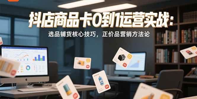 （15329期）抖店商品卡0到1运营实战：选品铺货核心技巧，正价品营销方法论-来福网创