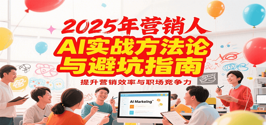 2025年营销实战方法论与避坑指南，利用AI提升营销效率与职场竞争力-来福网创