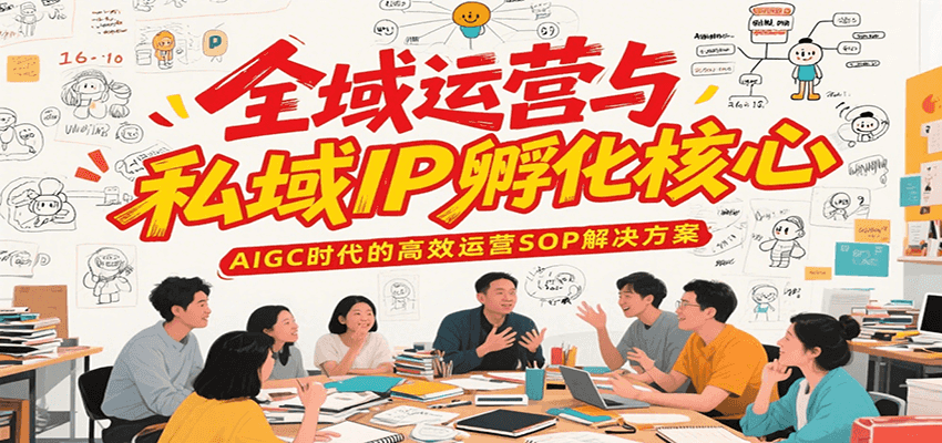 全域运营与私域IP孵化核心，AIGC时代的高效运营SOP解决方案-来福网创