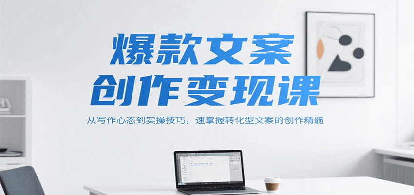 爆款文案创作变现课，从写作心态到实操技巧，速掌握转化型文案的创作精髓-来福网创