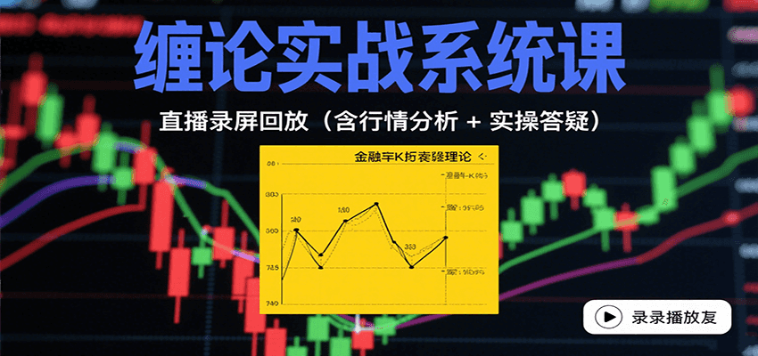 缠论实战系统课：直播录屏回放（含行情分析 + 实操答疑（更新8月）-来福网创