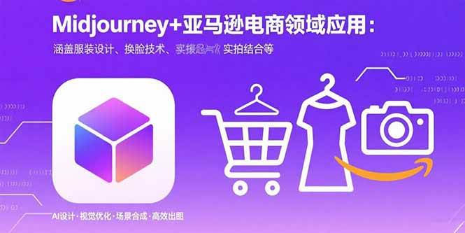 （15777期）Midjourney+电商领域商业应用：涵盖服装设计、换脸技术、实拍结合等-来福网创